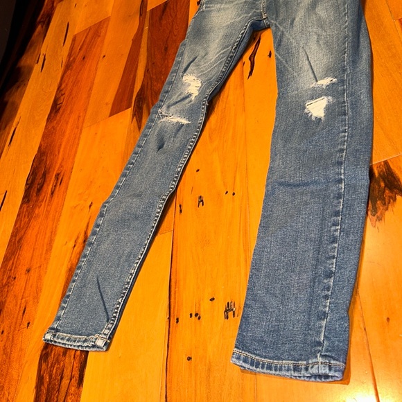 NWOT ABERCROMBIE KIDS DISTRESSED SUPER SKINNY SLIM JEANS SIZE 13/14 - Picture 2 of 8